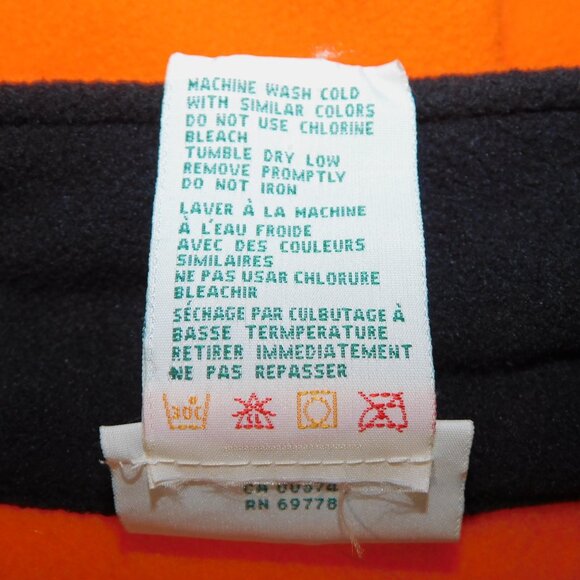 VTG 90s Northern Reflections Womens XL Orange Micro Fleece Full Zip Vest Bright - Picture 5 of 10